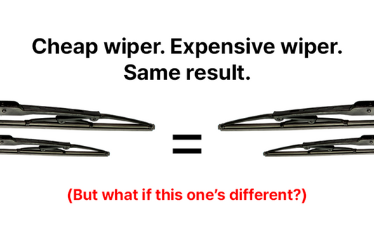 Cheap wiper. Expensive wiper. Same result.