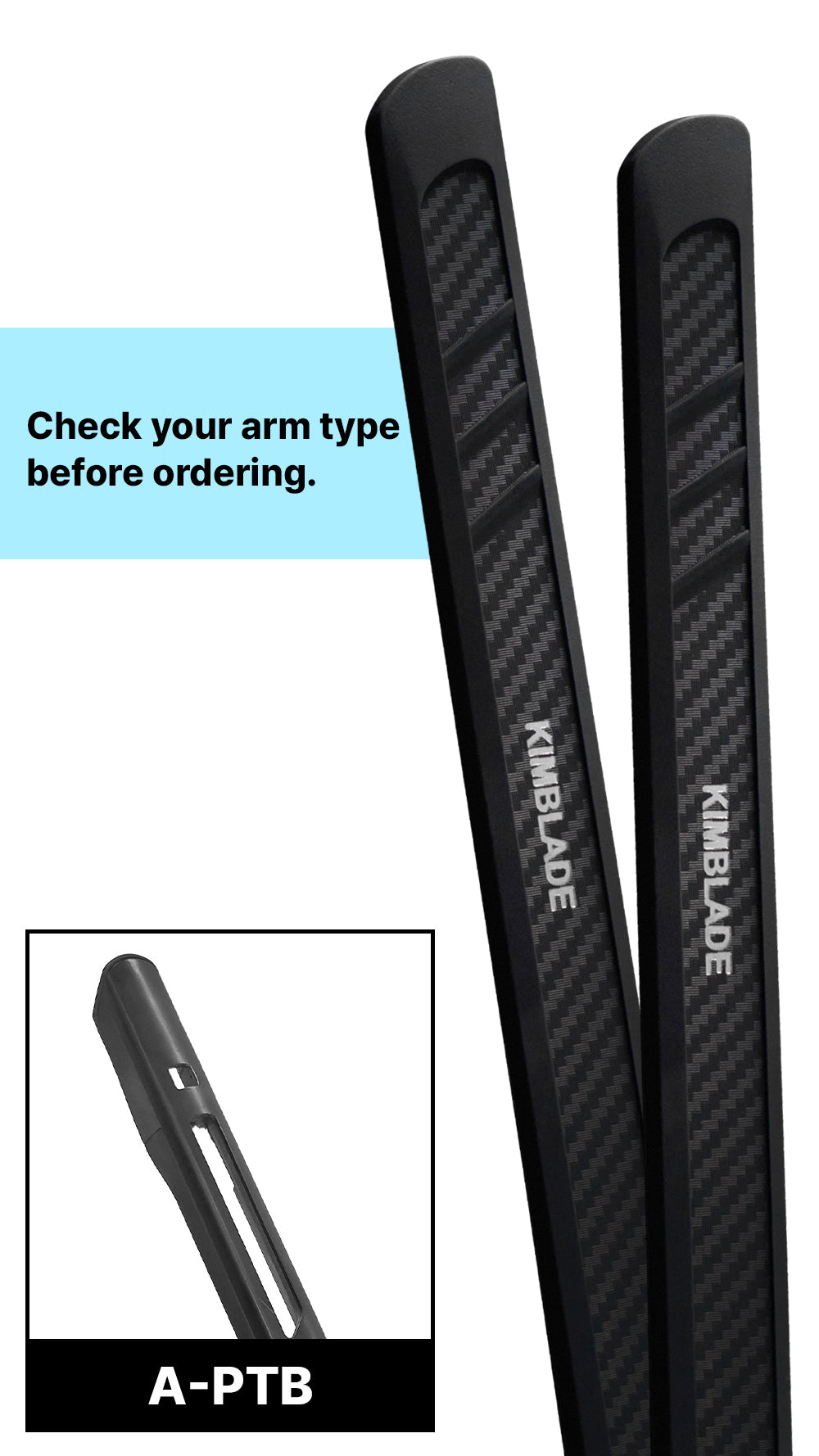 KIMBLADE CarbonFit - Dual Pack 26+20inch(650+500mm) Narrow PTB or A-PTB