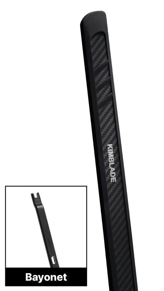 Kimblade wiper blade for bayonet arms with carbon finish offers secure attachment and efficient wiping use Wiper Finder to find your vehicle compatibility