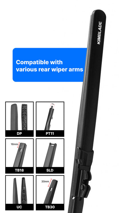 KIMBLADE Rear Wiper Type B Thumbnail, Compatible with Various Rear Wiper Arms